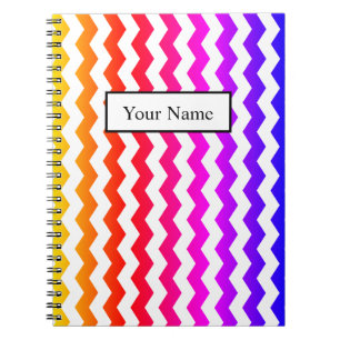 Carnet Motif coloré moderne Chevron ZigZag