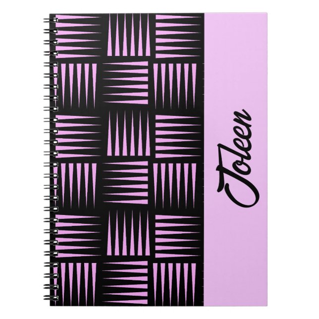 Carnet Motif coloré personnalisé (Devant)