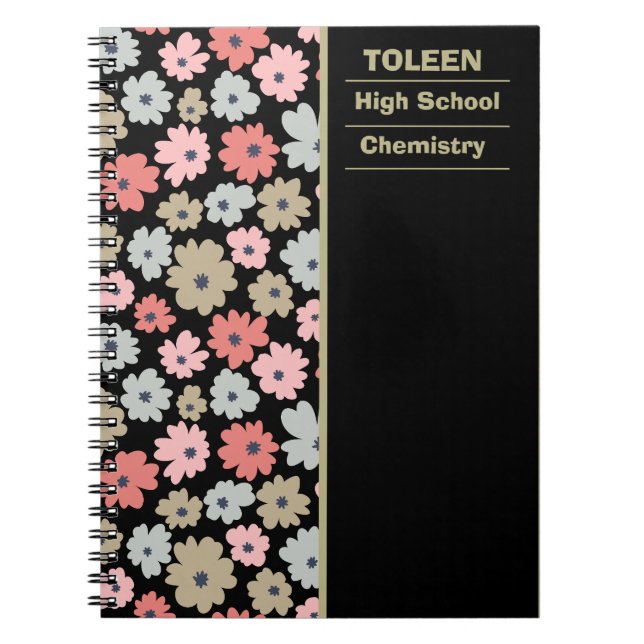 Carnet Motif coloré personnalisé (Devant)