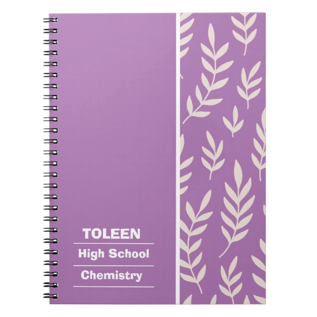 Carnet Motif coloré personnalisé (Devant)