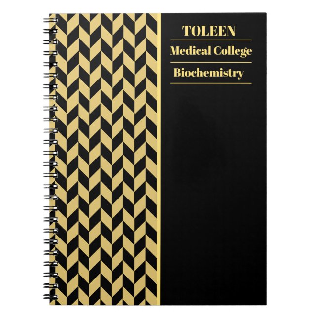 Carnet Motif coloré personnalisé (Devant)