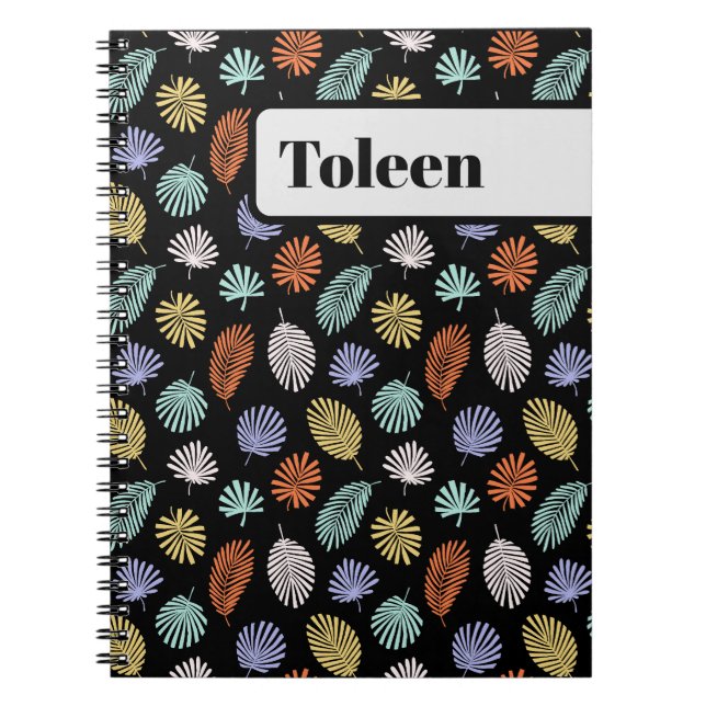 Carnet Motif coloré personnalisé (Devant)
