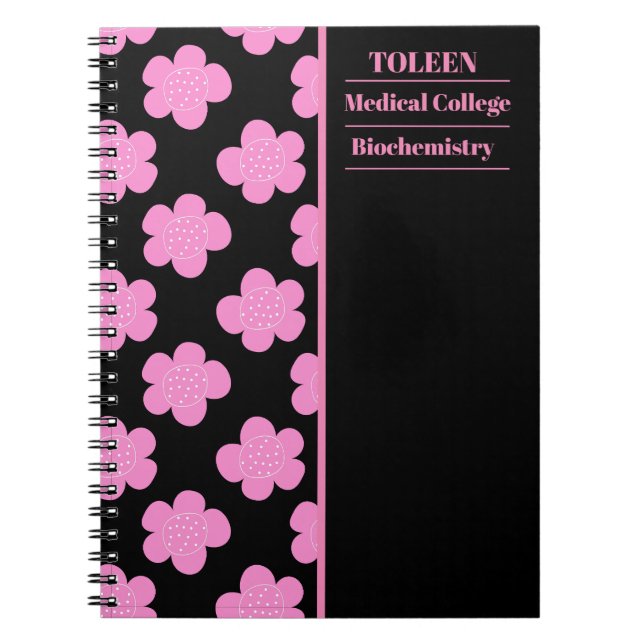 Carnet Motif coloré personnalisé (Devant)