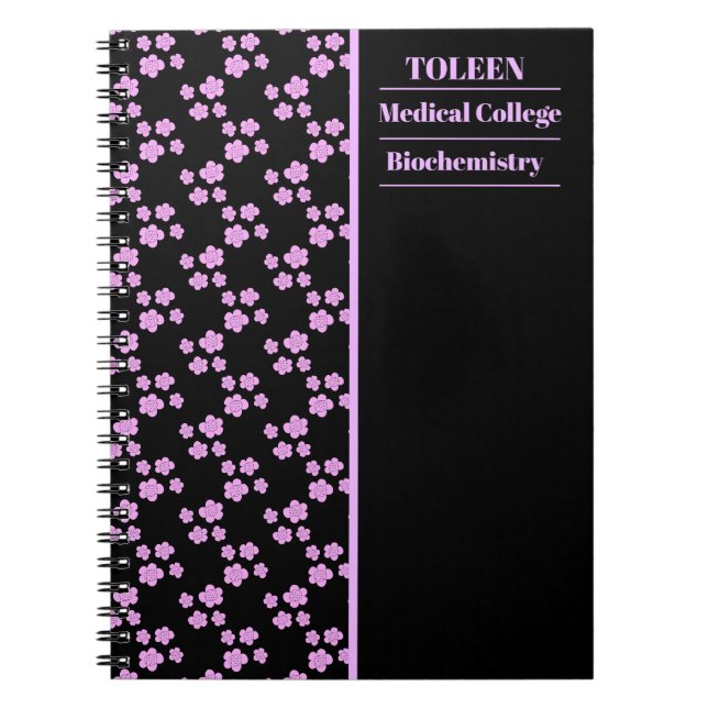 Carnet Motif coloré personnalisé (Devant)