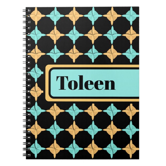 Carnet Motif coloré personnalisé (Devant)
