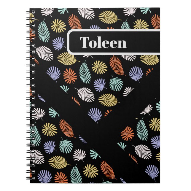Carnet Motif coloré personnalisé (Devant)