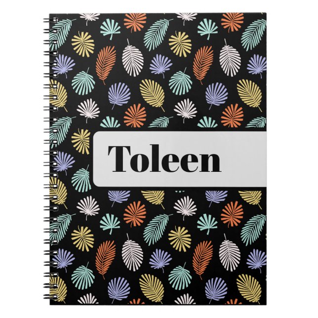 Carnet Motif coloré personnalisé (Devant)