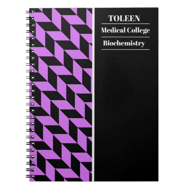 Carnet Motif coloré personnalisé (Devant)