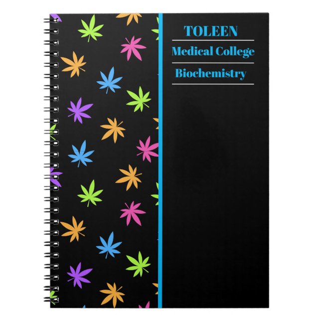 Carnet Motif coloré personnalisé (Devant)