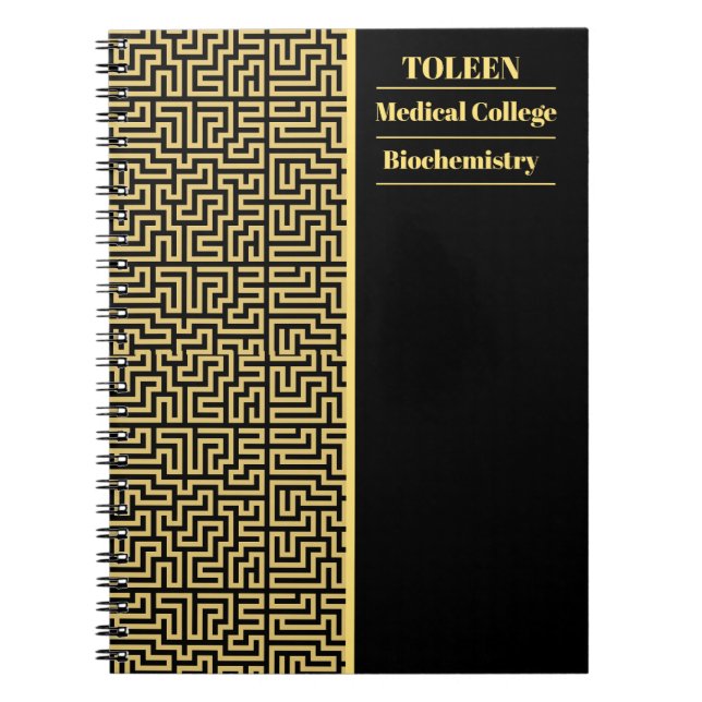 Carnet Motif coloré personnalisé (Devant)