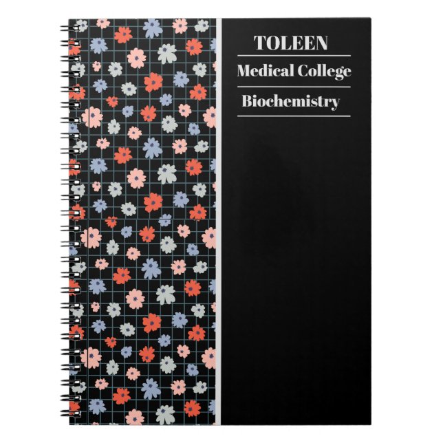 Carnet Motif coloré personnalisé (Devant)