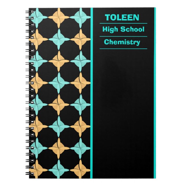 Carnet Motif coloré personnalisé (Devant)