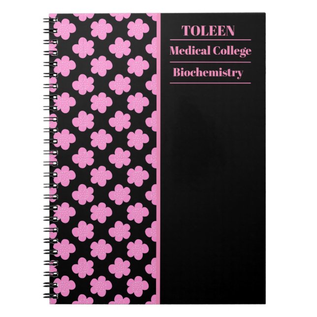 Carnet Motif coloré personnalisé (Devant)
