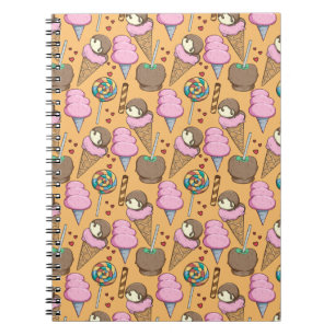 Carnet Motif crème glacée motif Lollies lollipop 26