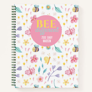 Carnet Motif d'abeilles mignonnes   Citation d'abeille di