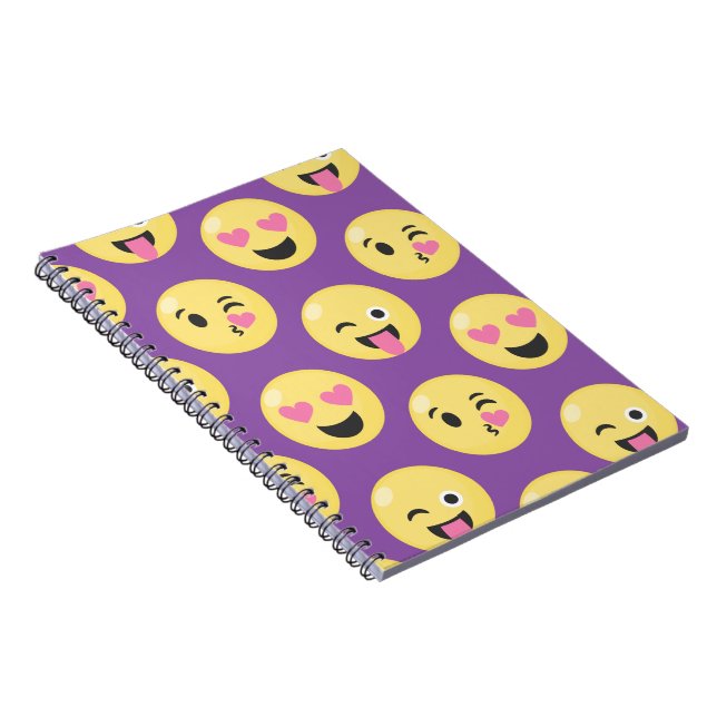 Carnet Motif d'amour d'Emoji (Côté Droit)