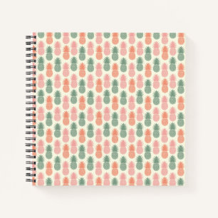 Carnet Motif d'ananas vintage