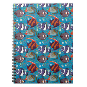 Carnet Motif d'animaux aquatiques vie sous-marine océan