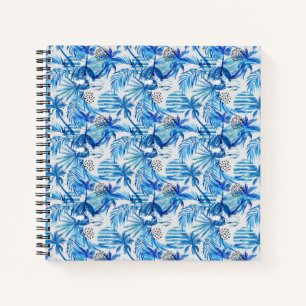 Carnet Motif d'aquarelle bleu clair
