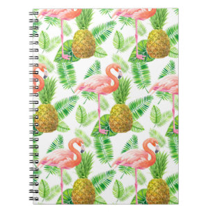 Carnet Motif d'aquarelle de jardin tropical