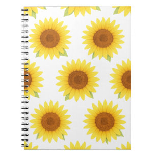 Carnet Motif d'aquarelle de tournesol