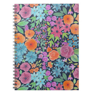 Carnet Motif d'aquarelle florale