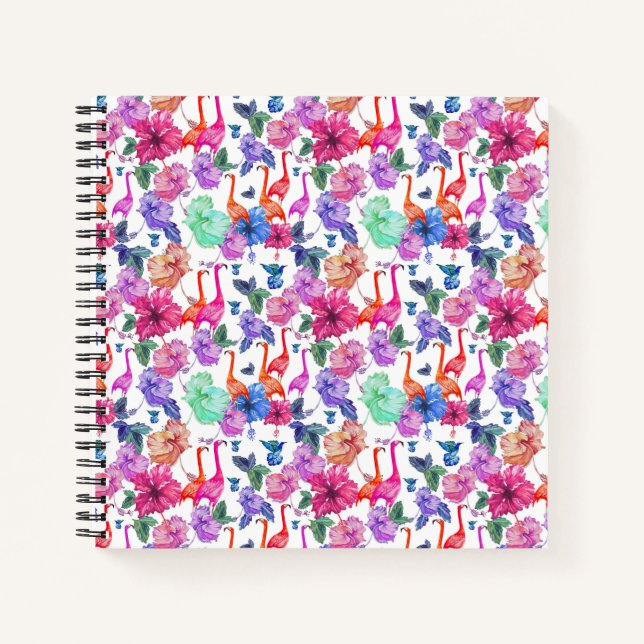 Carnet Motif d'aquarelle tropicale (Devant)