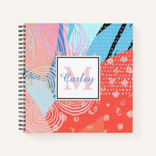 Carnet Motif d'art Abstrait moderne personnalisé