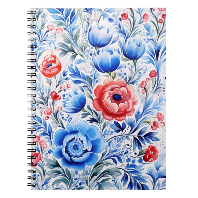 Carnet motif d'art populaire ukrainien (Devant)