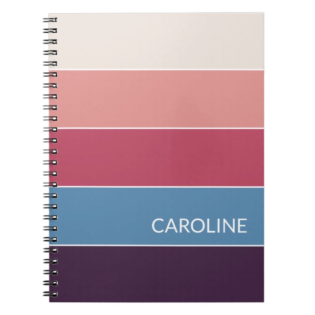 Carnet Motif d'art Retro multicouleur (Devant)