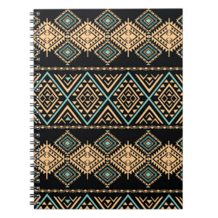 Carnet Motif d'art tribal. Impression géométrique ethniqu