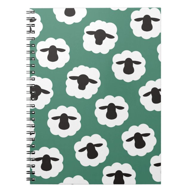 Carnet Motif d'artisanat de moutons à pâte feuilletée (Devant)