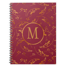 Motif de baies vitrées foncé et élégant monogramme