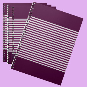 Carnet Motif de bande Coloré moderne