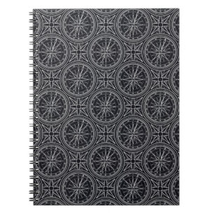 Carnet Motif de boussole de rose de vent