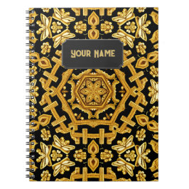 Carnet Motif de broderie Goldwork - Ajouter du texte au C