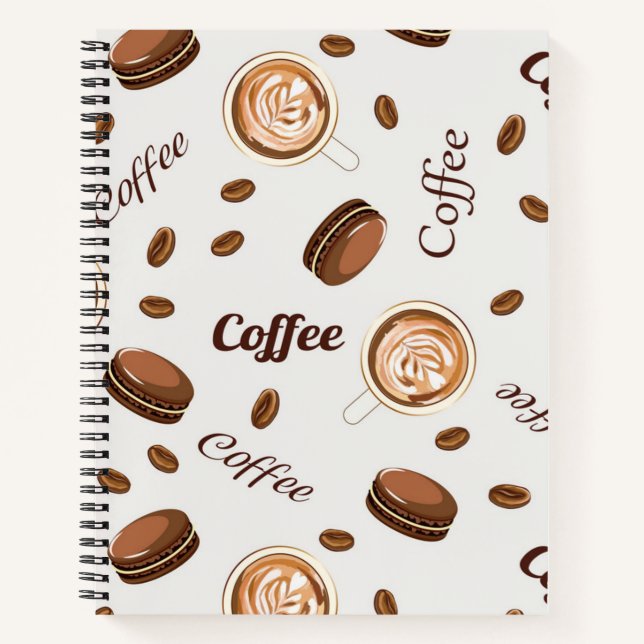 Carnet Motif de café (Devant)