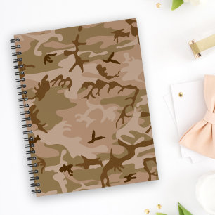 Carnet Motif de camouflage du désert, motif militaire, ar