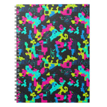 Motif de camouflage néon