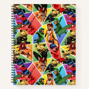Carnet Motif de caractères couleur miquille