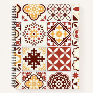 Carnet Motif de carreaux de céramique