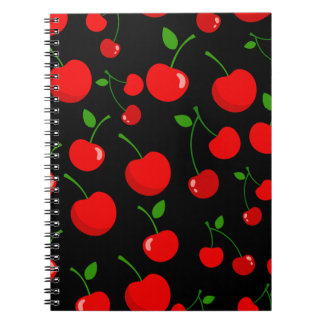 Carnet Motif de cerise brillante