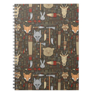 Carnet Motif de chasse ethnique