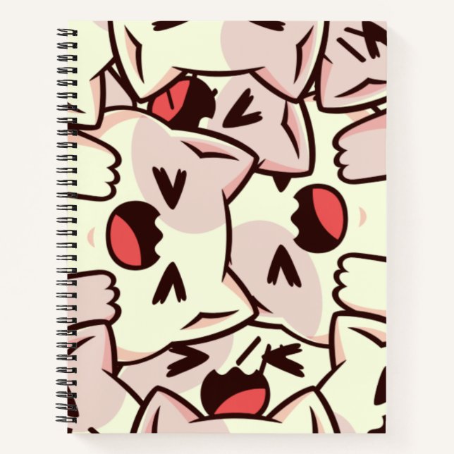 Carnet Motif de chats Kawaii (Devant)