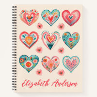 Motif de coeur floral mignon