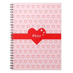Carnet Motif de cœur magnifique