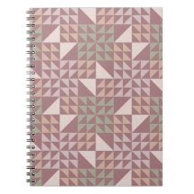 Motif de courtepointe géométrique Rose Poussiéreus