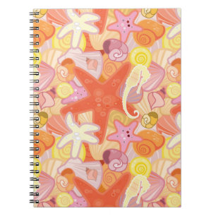 Carnet Motif de créature maritime Pastel