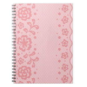 Carnet Motif de dentelle, cru 3 de fleur