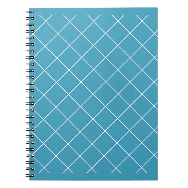 Carnet Motif de diamant Aqua (Devant)